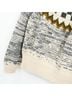 The Great. Fair Isle Gray Ivory Pullover Sweater Size 0 - photo 8