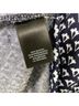 Ann Taylor Graphic Blue Black White Short Sleeve Top Size M - photo 6