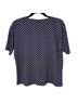 Ann Taylor Graphic Blue Black White Short Sleeve Top Size M - photo 2