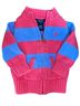 Chaps 100% Cotton Stripes Pink Blue Sweater Vest Size 12 months  - photo 1