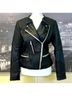 IRO 100% Leather Black Leather Jacket Size 6 - photo 3