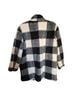 Marine Layer Plaid Black White Coat Size M - photo 2