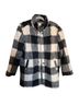 Marine Layer Plaid Black White Coat Size M - photo 1