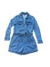 Veronica Beard Jeans Solid Blue Romper Size M - photo 1