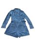 Veronica Beard Jeans Solid Blue Romper Size M - photo 2