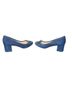 Tory Burch 100% Suede Blue Heels Size 9 (wide) - photo 10