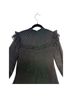 Ted Baker Jean 100% Polyester 5% Elastane Polka Dots Black Gold Cocktail Dress Size 4 - photo 7