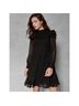 Ted Baker Jean 100% Polyester 5% Elastane Polka Dots Black Gold Cocktail Dress Size 4 - photo 4