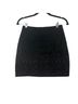 Sandro 100% Leather Chevron-herringbone Black Skort Size XS - photo 2