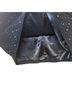 Sandro 100% Leather Chevron-herringbone Black Skort Size XS - photo 5