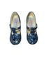 Irregular Choice Graphic Black Gold Heels Size 9 - photo 9