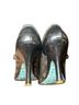 Irregular Choice Graphic Black Gold Heels Size 9 - photo 12