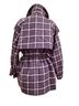 J.ING 80% Polyester 20% Cotton 100% Polyester Plaid Gray Ivory Coat Size M - photo 2