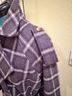 J.ING 80% Polyester 20% Cotton 100% Polyester Plaid Gray Ivory Coat Size M - photo 5