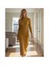 Reformation Solid Yellow Casual Dress Size M - photo 4