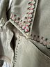 Zara 100% Cotton Floral Multi Color Gray Green Jacket Size XS - photo 4