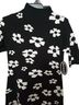 Scoop Floral Black White Wool Dress Size XS - photo 2
