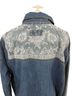 Blue Velvet Floral Blue Button-Down Shirt Size S - photo 5