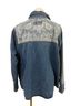 Blue Velvet Floral Blue Button-Down Shirt Size M - photo 3