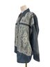 Blue Velvet Floral Blue Button-Down Shirt Size M - photo 2