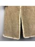 Venus 100% Leather 10% Polyester 30% Moleskin 30% Acrylic Tan Ivory Leather Jacket Size M - photo 4