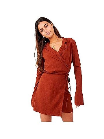 Free People Helena Wrap Mini Dress (OB1353014) Casual Dress (view 1)