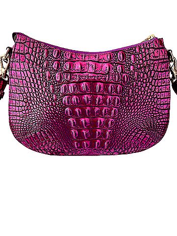Brahmin Shayna Purple Potion Melbourne  Leather Crossbody Bag (view 2)
