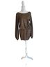Alexis Solid Brown Cocktail Dress Size S - photo 1