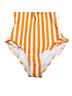 Cupshe Stripes Floral Orange White One Piece Swimsuit Size S - photo 5