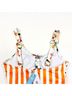 Cupshe Stripes Floral Orange White One Piece Swimsuit Size S - photo 10