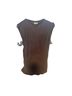 Michael Kors Animal Print White Brown Short Sleeve Blouse Size L - photo 2