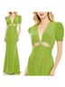 Mac Duggal 100% Polyester Solid Green Cocktail Dress Size 8 - photo 7