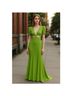 Mac Duggal 100% Polyester Solid Green Cocktail Dress Size 8 - photo 3
