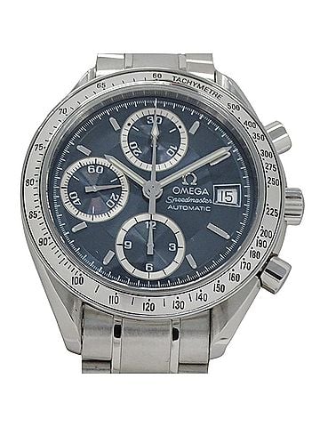 Omega Omega Speedmaster 3513.46 Men's Watch, Brand Name, Date, Chronograph, Automatic, Stainless Steel (SS), Silver/Blue-Gray, Polished (view 2)