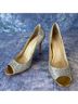 Enzo Angiolini Solid Silver Heels Size 5 1/2 - photo 6