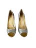 Enzo Angiolini Solid Silver Heels Size 5 1/2 - photo 1