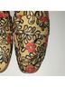 Free People Floral Gold Red Flats Size 7 1/2 - photo 9