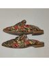 Free People Floral Gold Red Flats Size 7 1/2 - photo 5