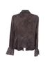 Escada 100% Silk Floral Black Gray Long Sleeve Blouse Size 8 - photo 12