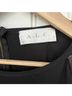 A.L.C. 100% Viscose Solid Black Short Sleeve Top Size L - photo 3