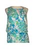 Lilly Pulitzer Print Blue Green Overalls Size M - photo 3