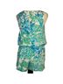 Lilly Pulitzer Print Blue Green Overalls Size M - photo 2