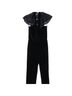 L'Agence Solid Black Jumpsuit Size 2 - photo 1