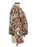 Something Navy 100% Cotton Floral Brown Ivory Jacket Size M - photo 4