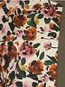 Something Navy 100% Cotton Floral Brown Ivory Jacket Size M - photo 5