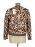 Something Navy 100% Cotton Floral Brown Ivory Jacket Size M - photo 2