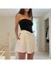 H:ours 100% Cotton Solid White Shorts Size XS - photo 5