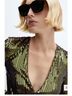 Mango Solid Green Jumpsuit Size S - photo 9