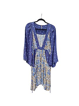 slim fit dress slacks Free People 'Melanie' Floral Print Fit & Flare Dress Night Combo 0
