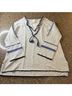 Lisa Todd 100% Cotton Stripes White Blue Multi Color Pullover Sweater Size XS - photo 4